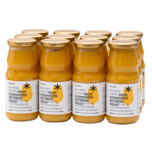 [12058] Conf. 12pz Passata di Datt. giallo No Cap Bio