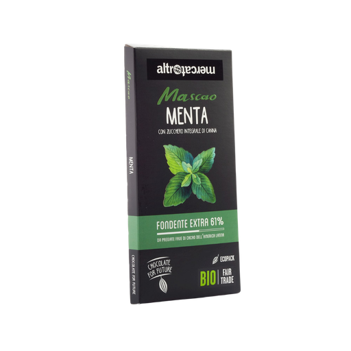 [20010] Cioccolato Mascao fondente extra alla menta Bio